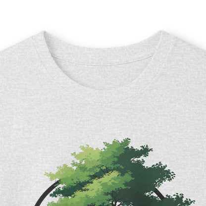 Ash | The Zen Tree Long Sleeve Tee, folded view