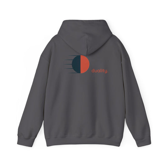 Charcoal | Duality Hoodie, back design view
