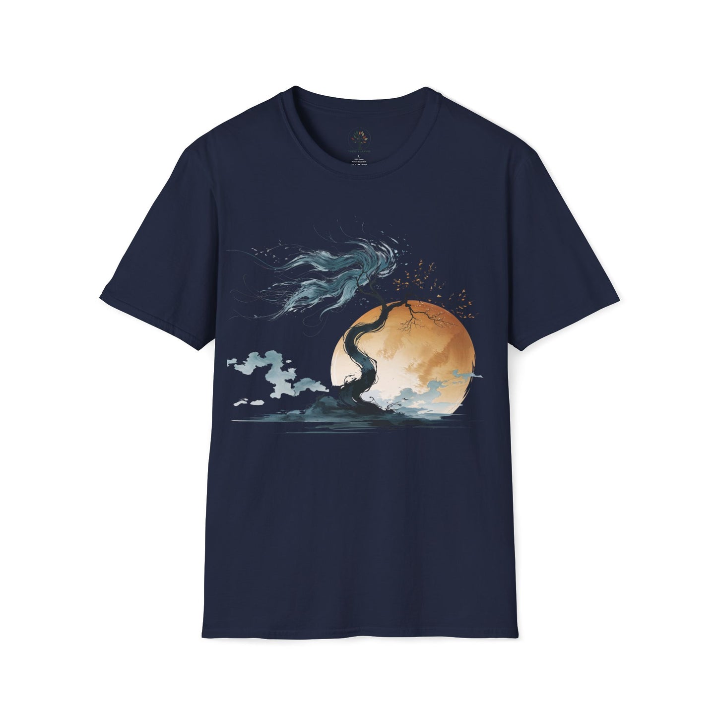 Navy | Golden Solitude, front view