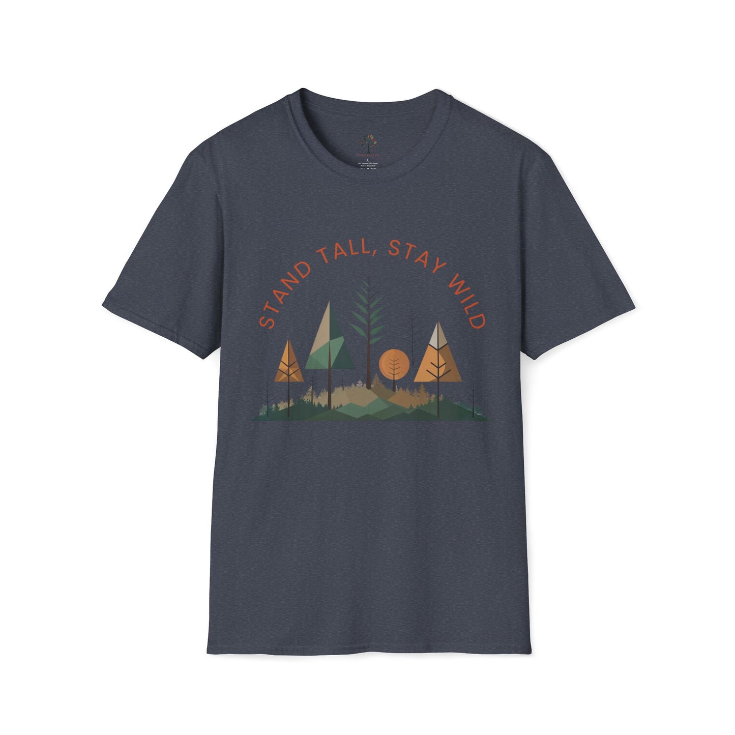 Heather Navy | Stand Tall, Stay Wild, front view