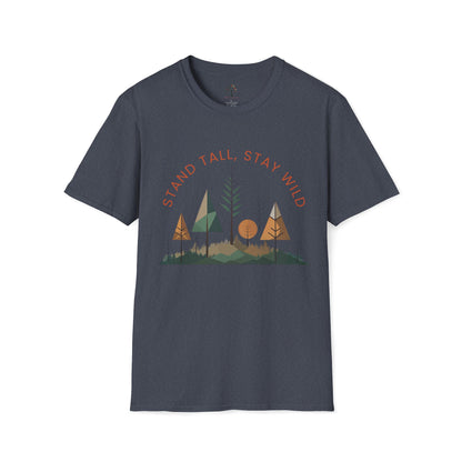 Heather Navy | Stand Tall, Stay Wild, front view