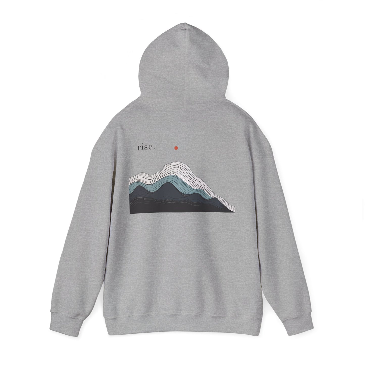 Sport Grey | Rise Hoodie, back view 2