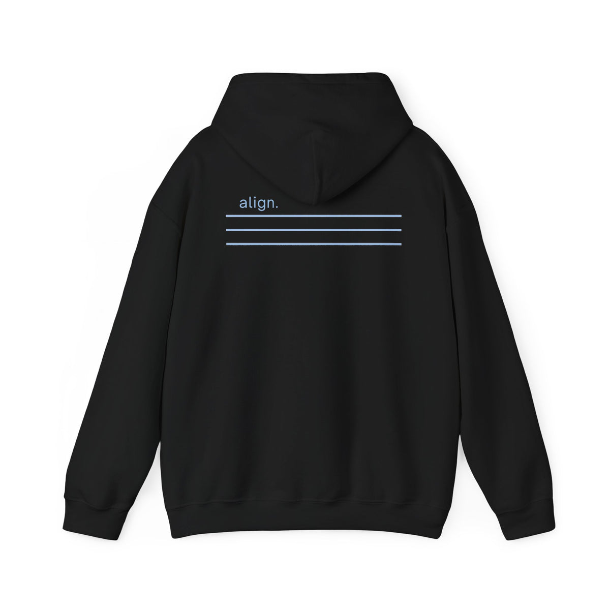 Black | Align Hoodie, back design view