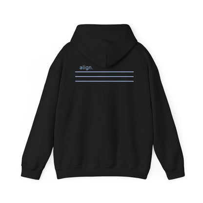 Black | Align Hoodie, back design view