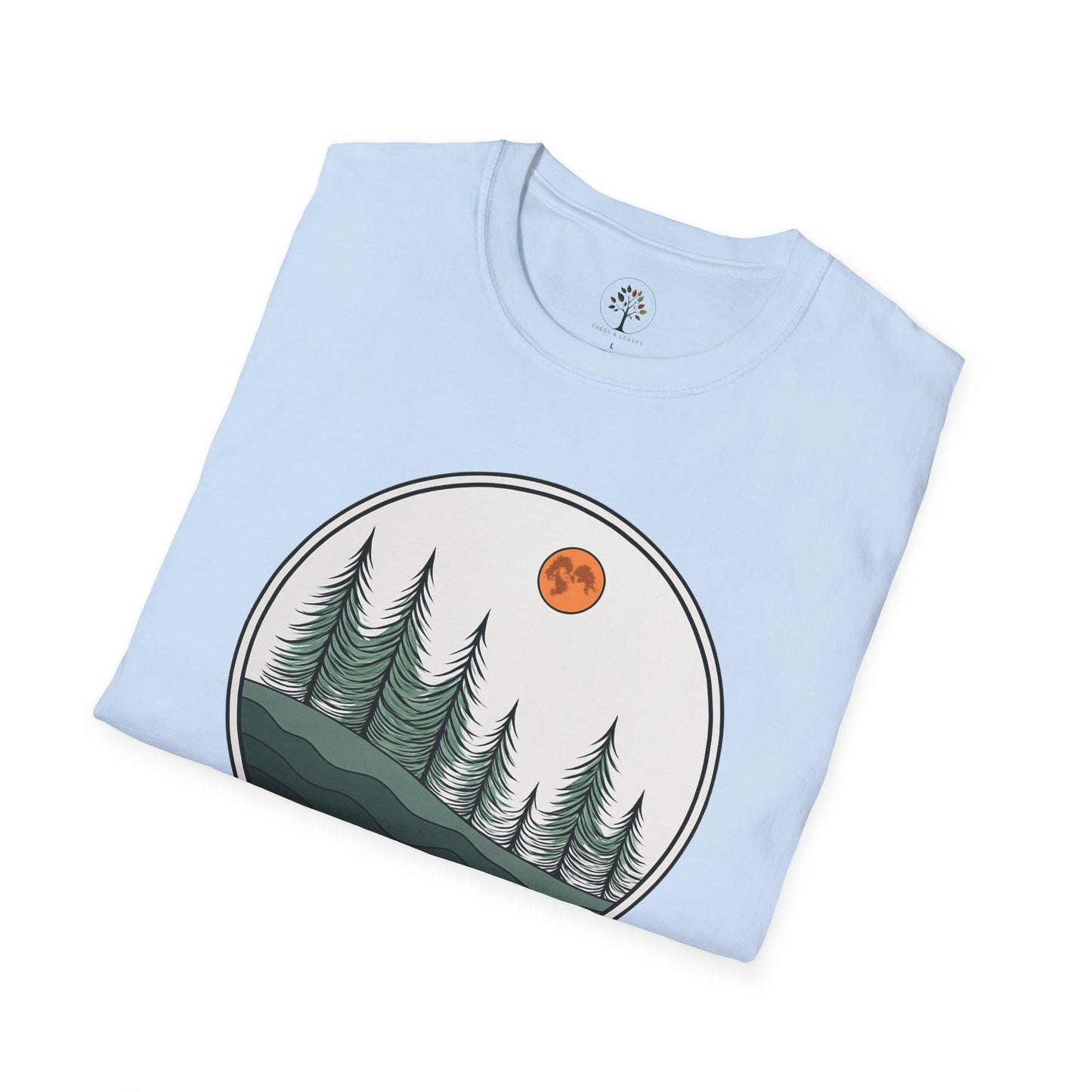 Light Blue | Moonlit Pines, folded view