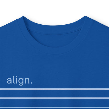 Royal | Align Long Sleeve Tee, folded view