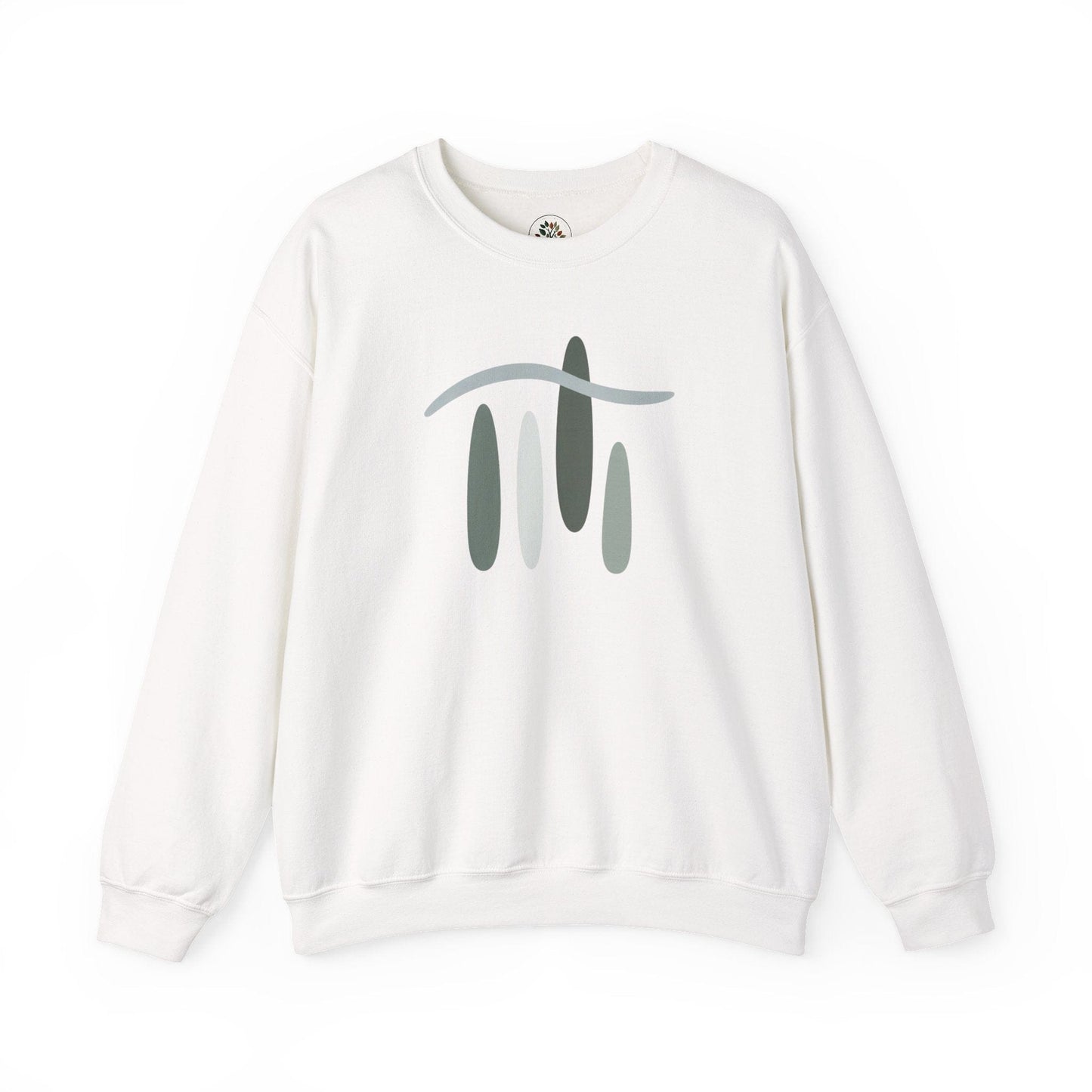 White | Forest Breath Sweatshirt, front view