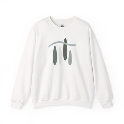 White | Forest Breath Sweatshirt, front view
