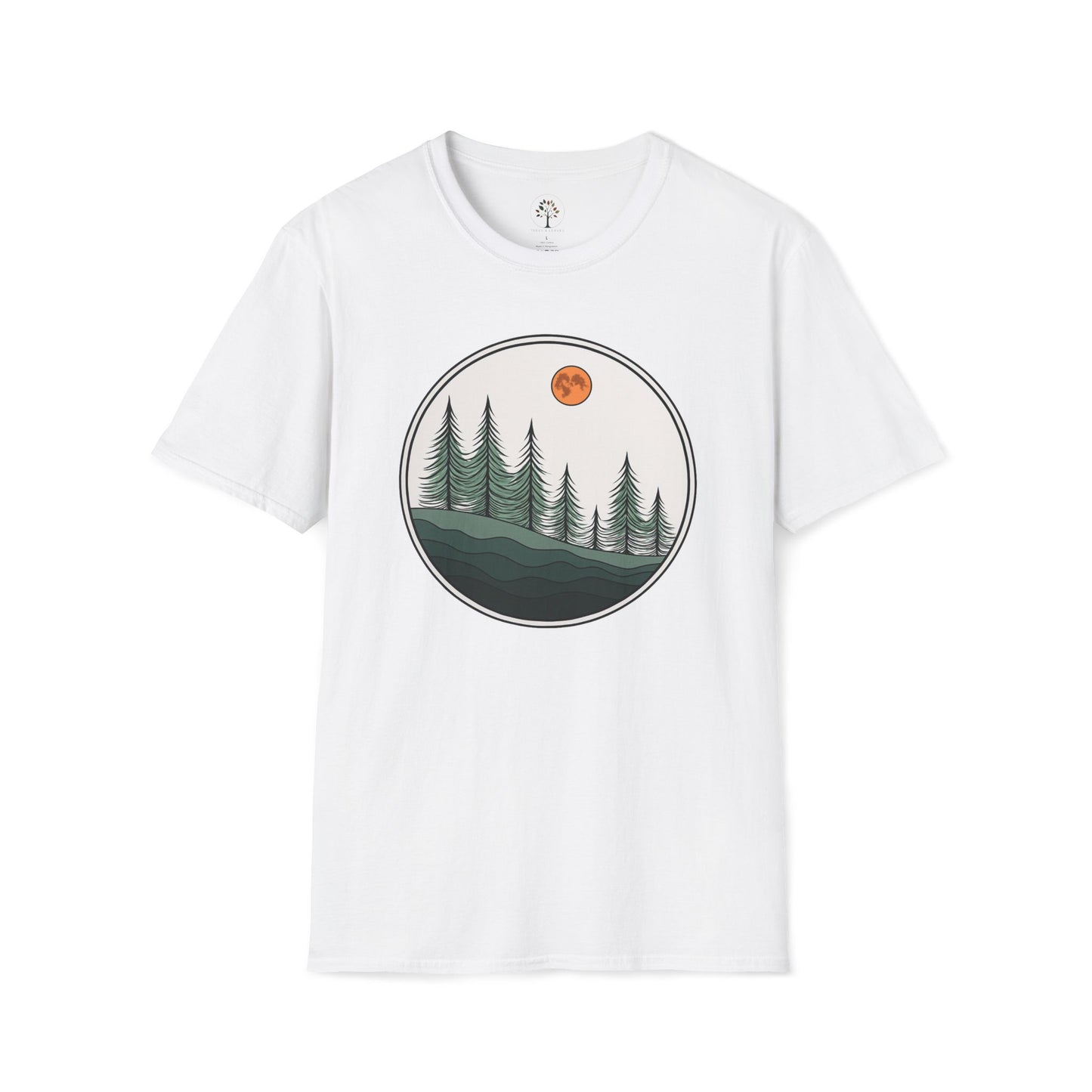 White | Moonlit Pines, front view