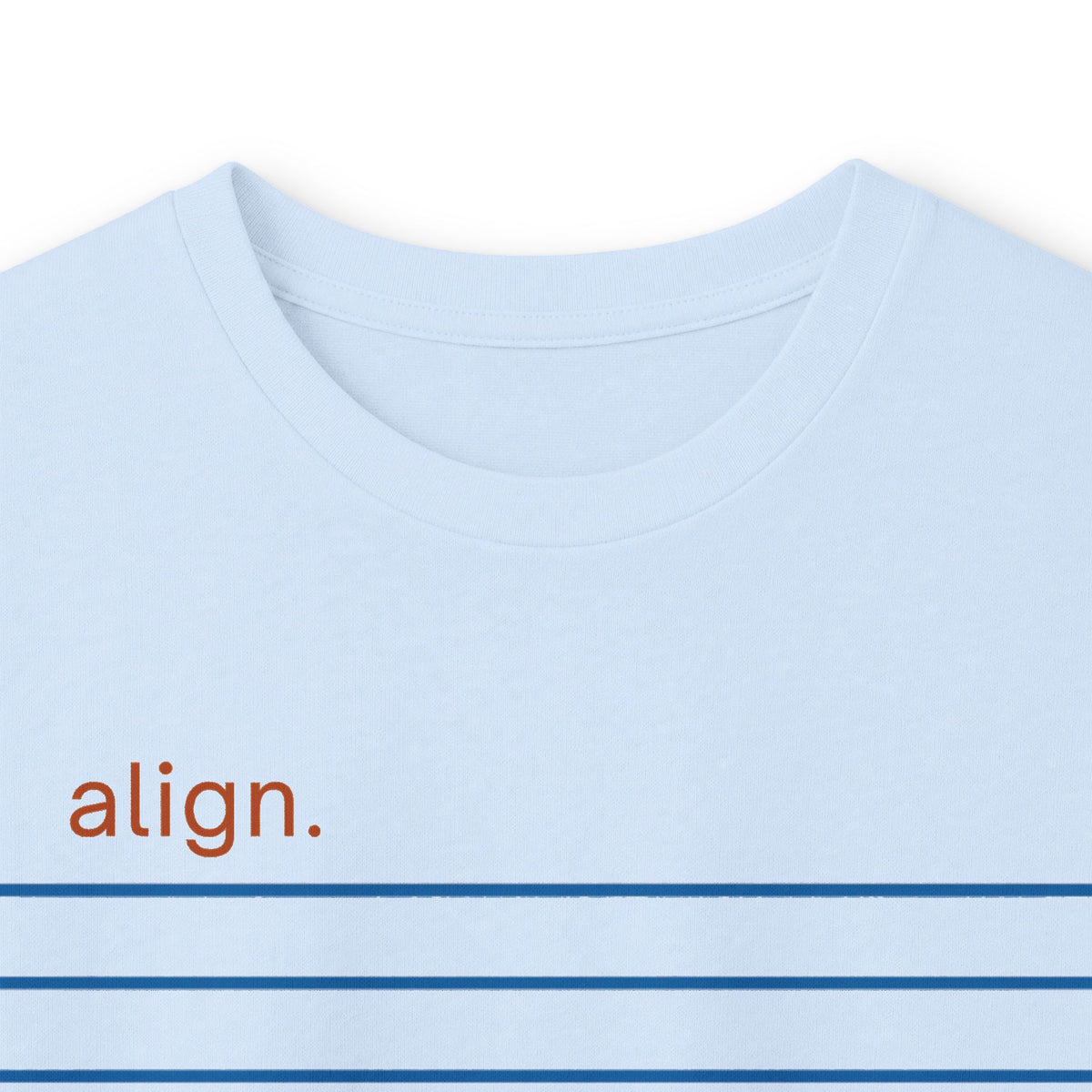 Light Blue | Align Long Sleeve Tee, folded view