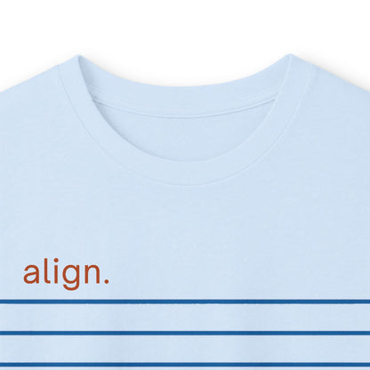 Light Blue | Align Long Sleeve Tee, folded view