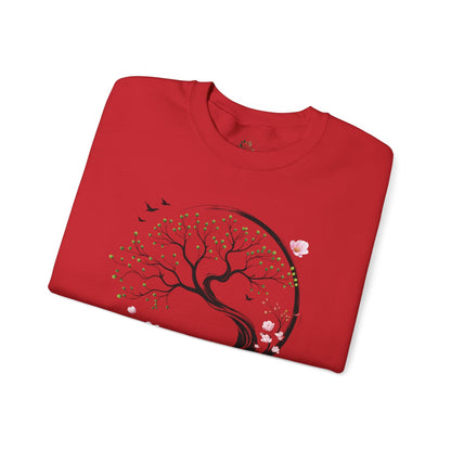 Red | Unfolding Grace Sweatshirt, folded view