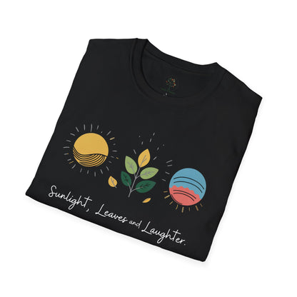 Black | Sunlight, Leaves, and Laughter, folded view