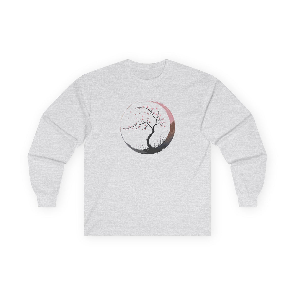Ash | Sakura Silence Long Sleeve Tee, front view