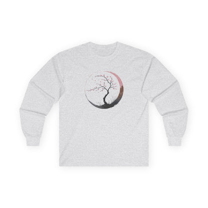 Ash | Sakura Silence Long Sleeve Tee, front view
