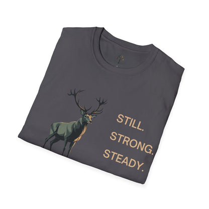 Charcoal | Still, Strong, Steady, folded view