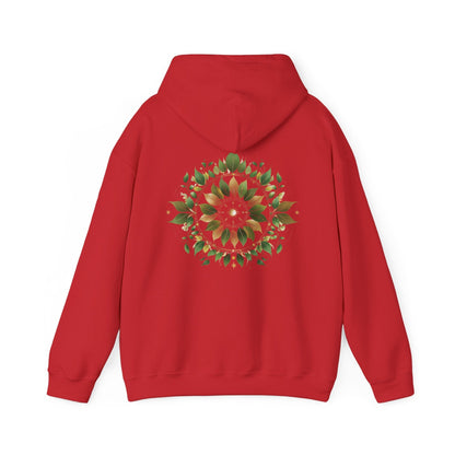 Red | Eclipse Garden Hoodie, back design view