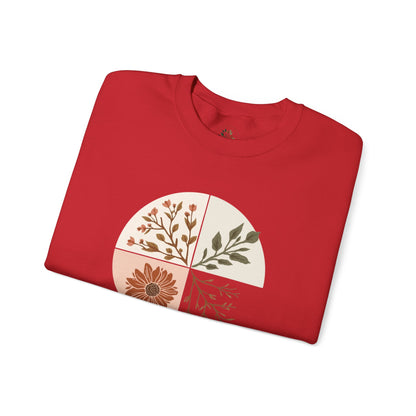 Red | Turn Sweatshirt, folded view