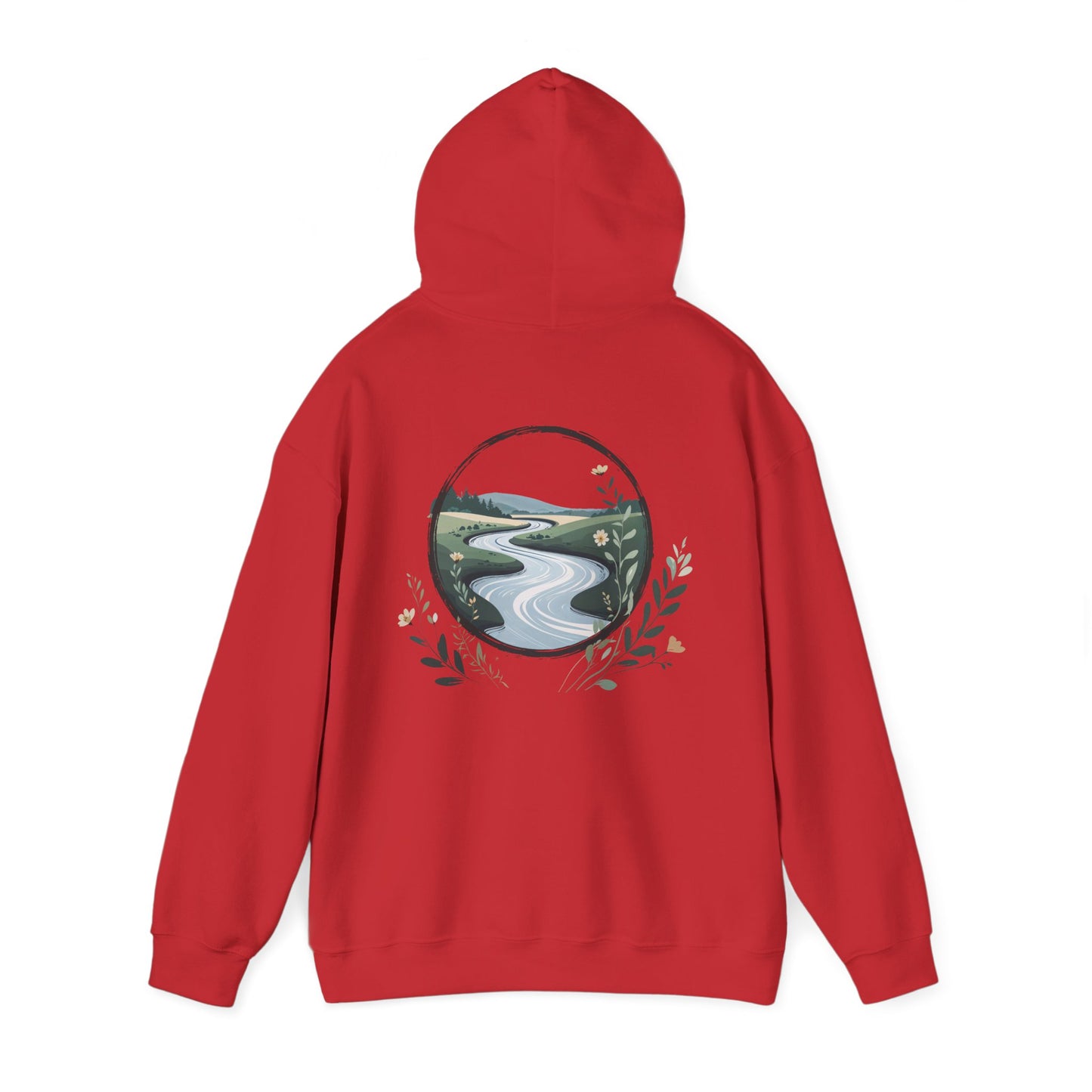 Red | River of Grace Hoodie, back view 2