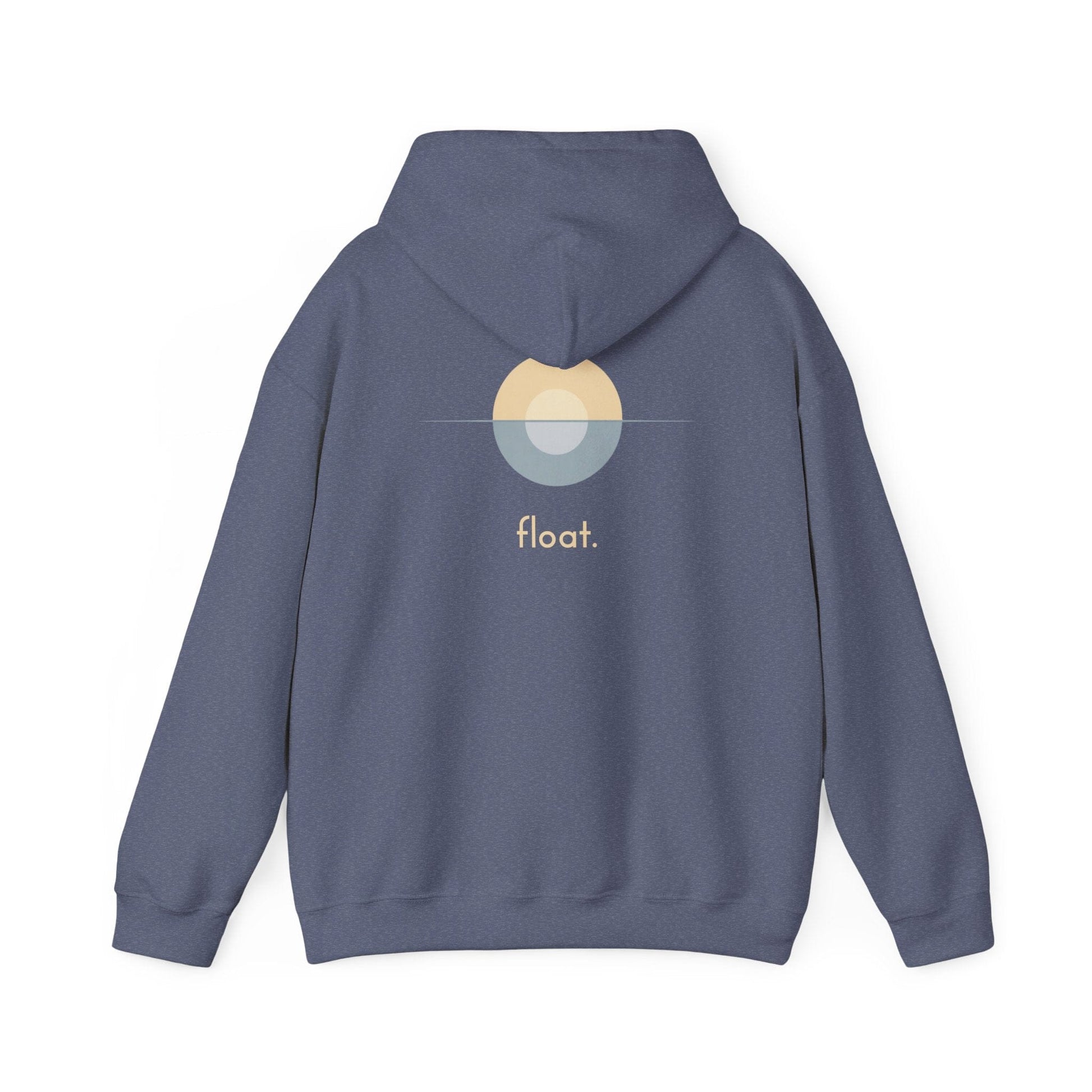 Heather Navy | Float Hoodie, back view 2