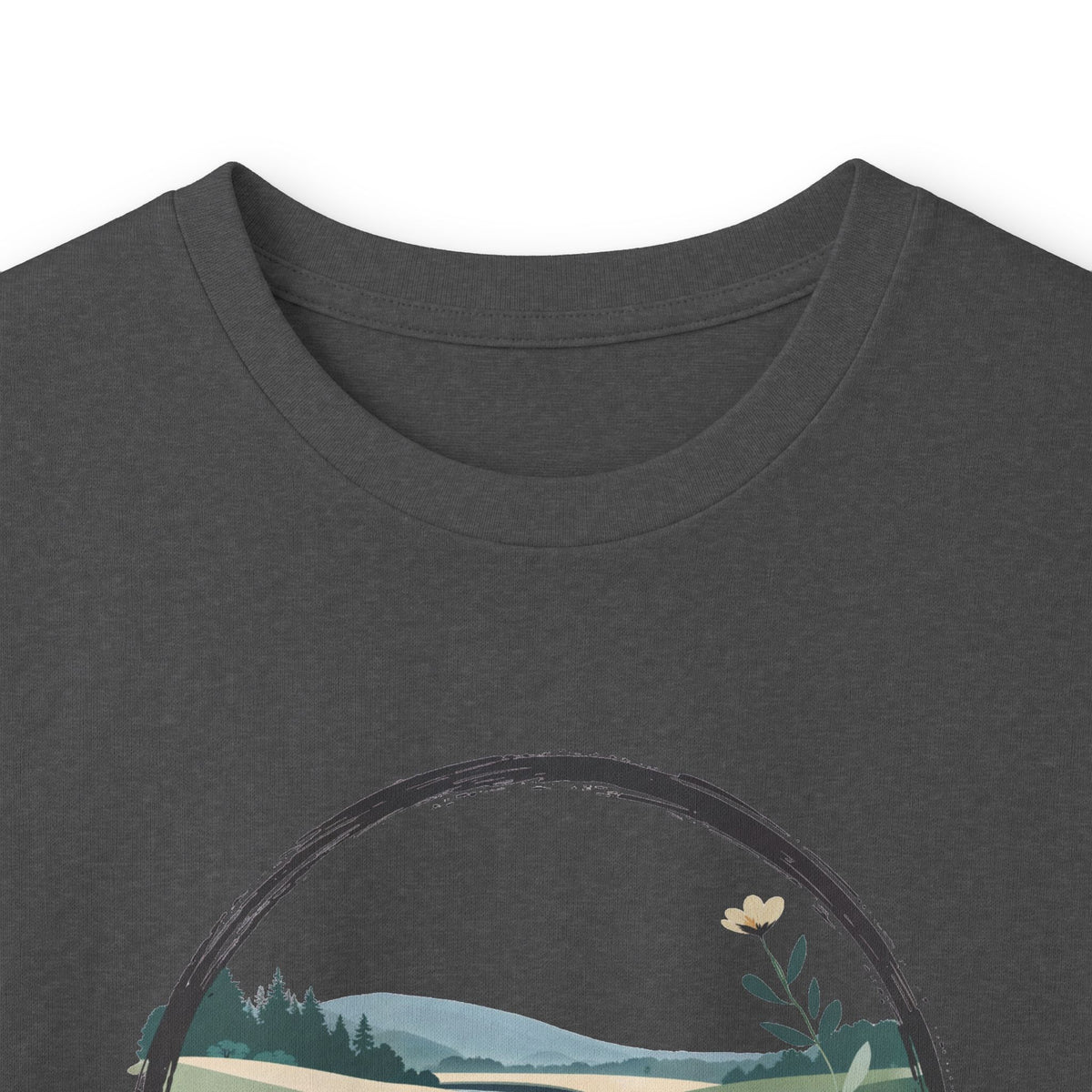Dark Heather | River of Grace Long Sleeve Tee, folded view