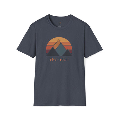Heather Navy | Rise +Roam, front view