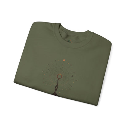 Military Green | The Cosmic Root Sweatshirt, folded view