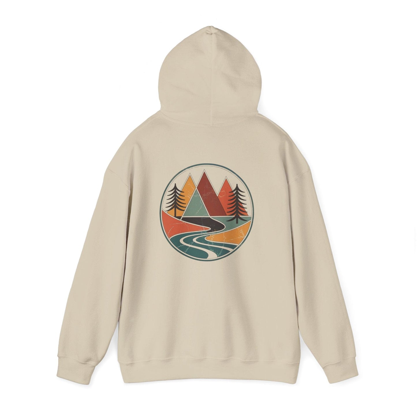 Sand | Retro Horizon Hoodie, back view 2