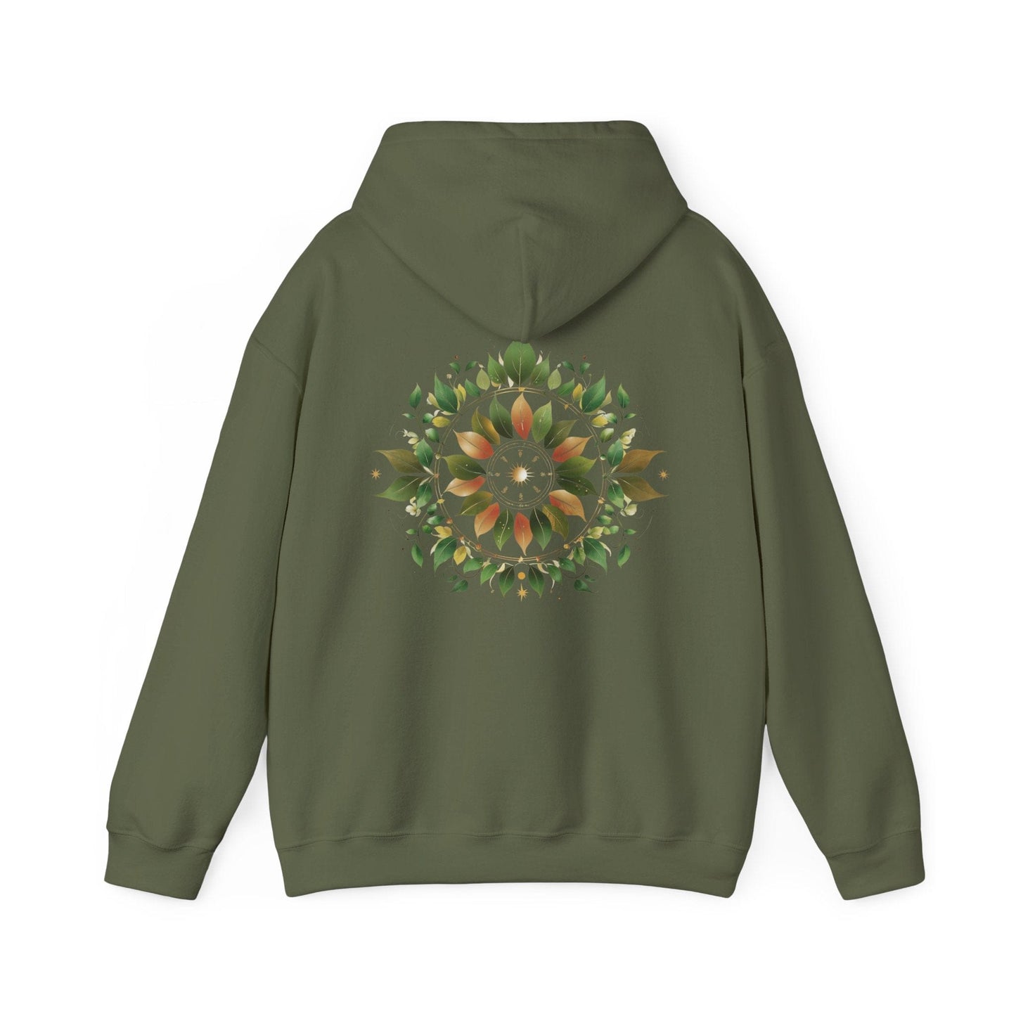 Military Green | Eclipse Garden Hoodie, back design view