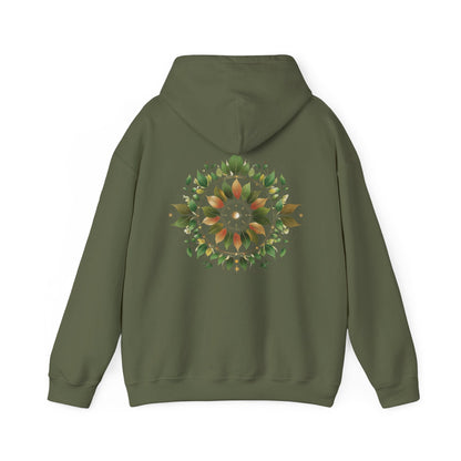 Military Green | Eclipse Garden Hoodie, back design view