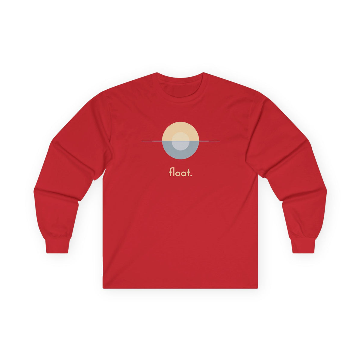 Red | Float Long Sleeve Tee, front view