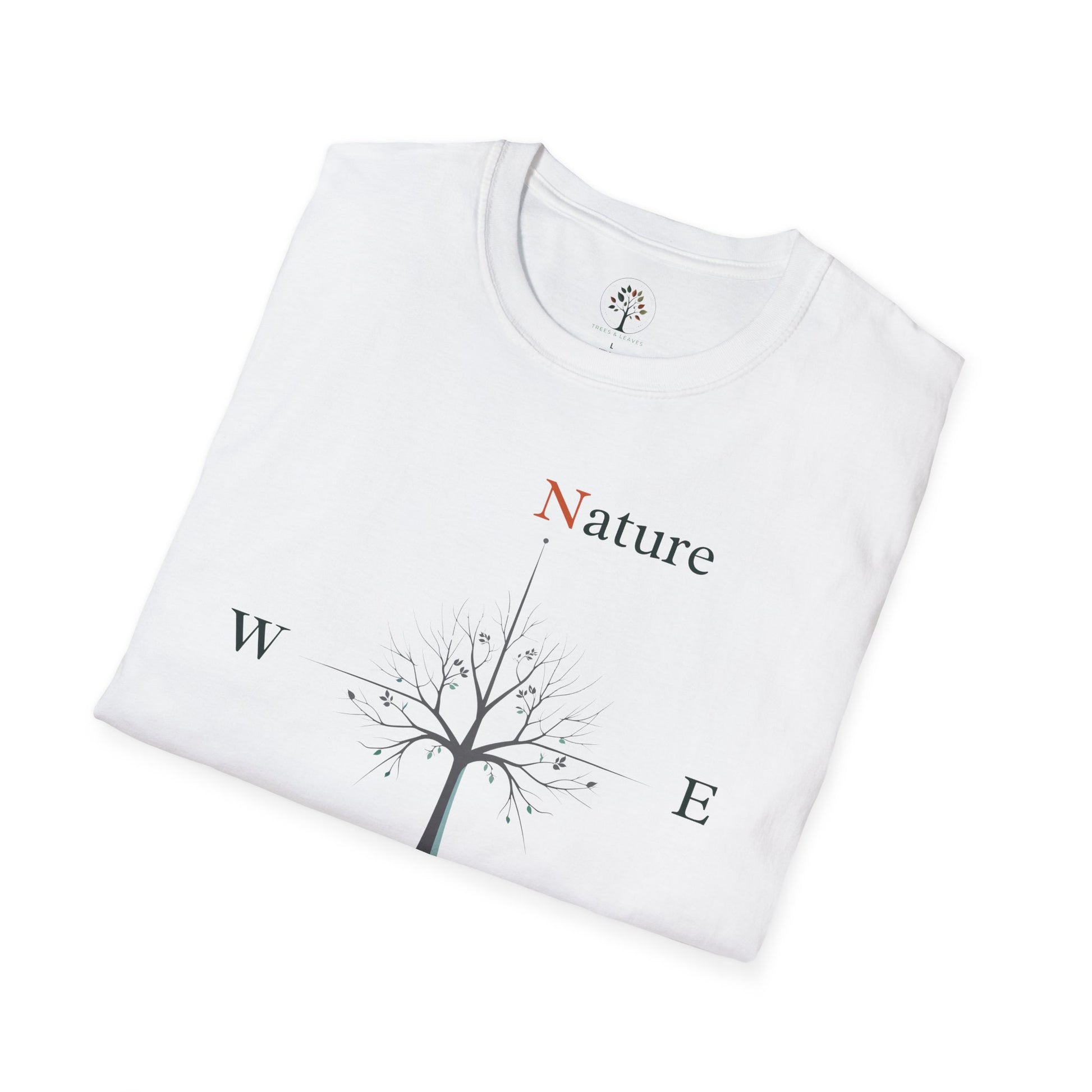 White | Nature Is My Compass, folded view