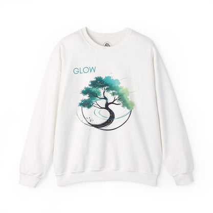 White | Glow Sweatshirt, front view