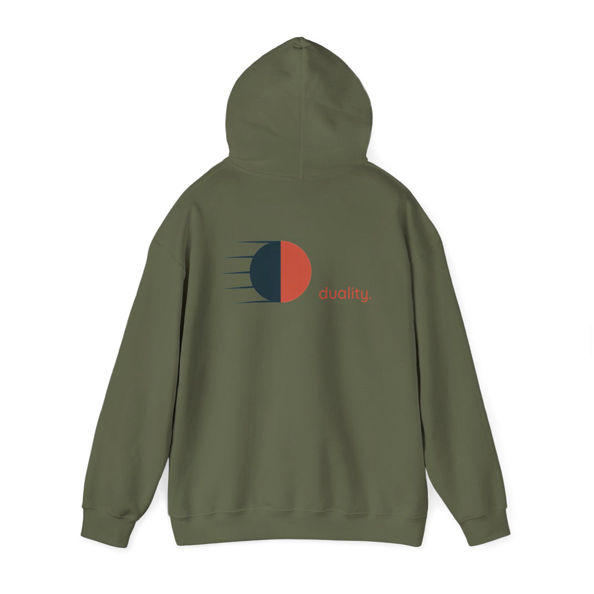 Military Green | Duality Hoodie, back view 2