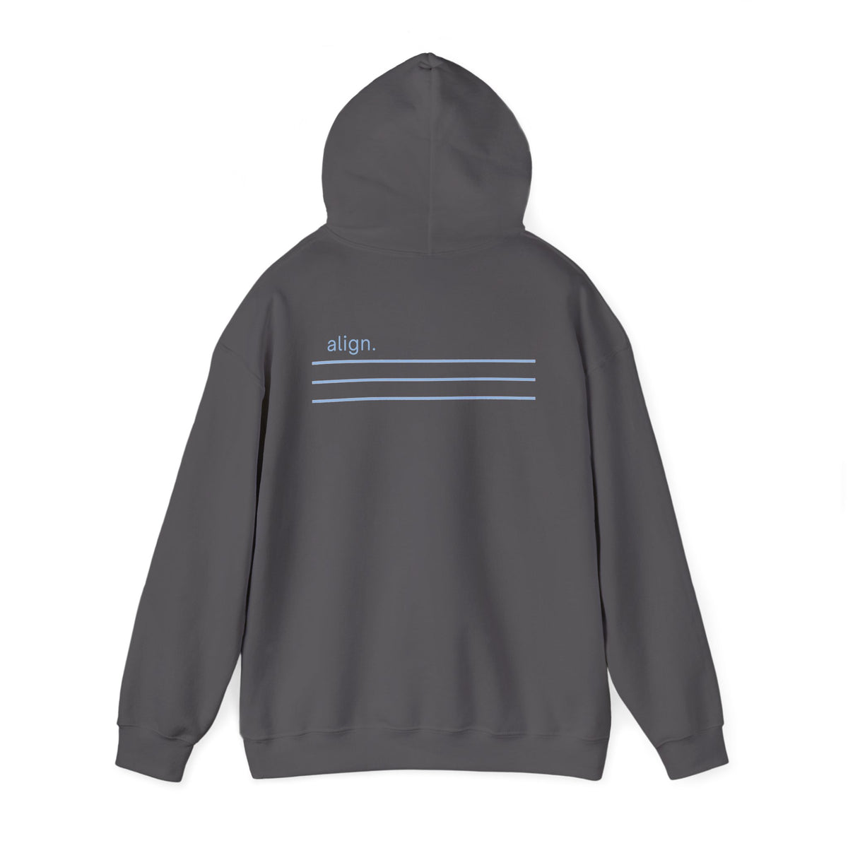 Charcoal | Align Hoodie, back view 2