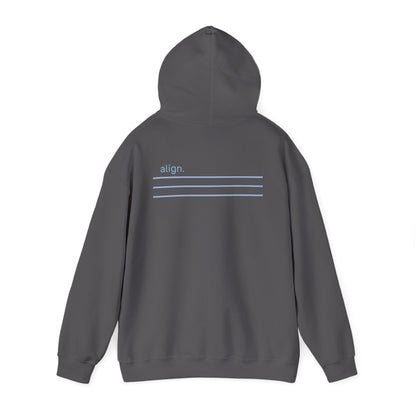 Charcoal | Align Hoodie, back view 2