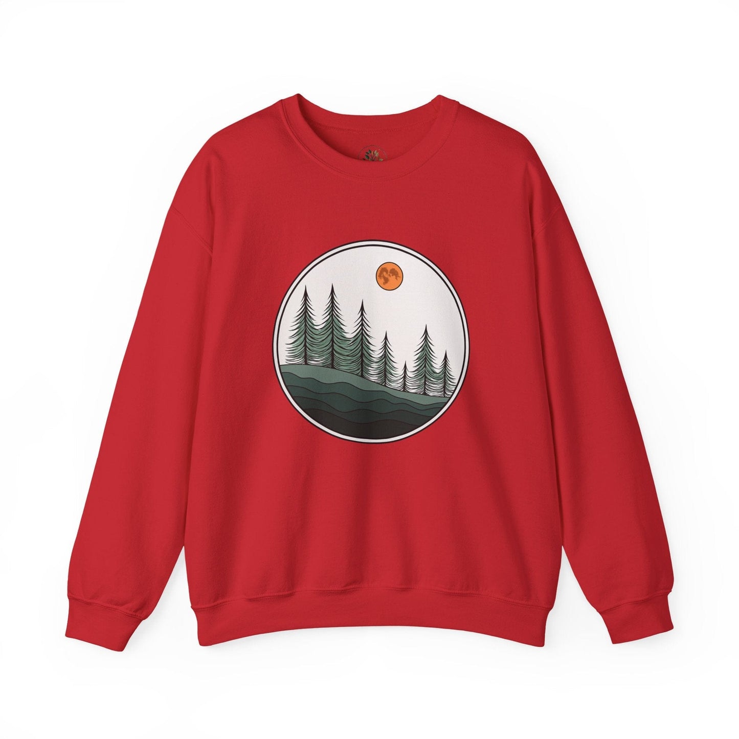 Red | Moonlit Pines Sweatshirt, front view