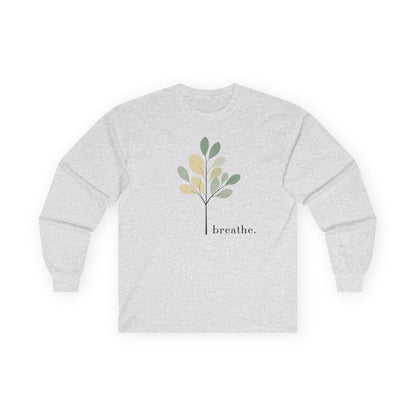 Ash | Breathe Long Sleeve Tee, front view