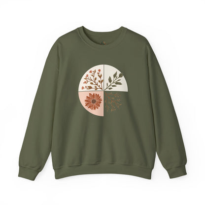 Military Green | Turn Sweatshirt, front view