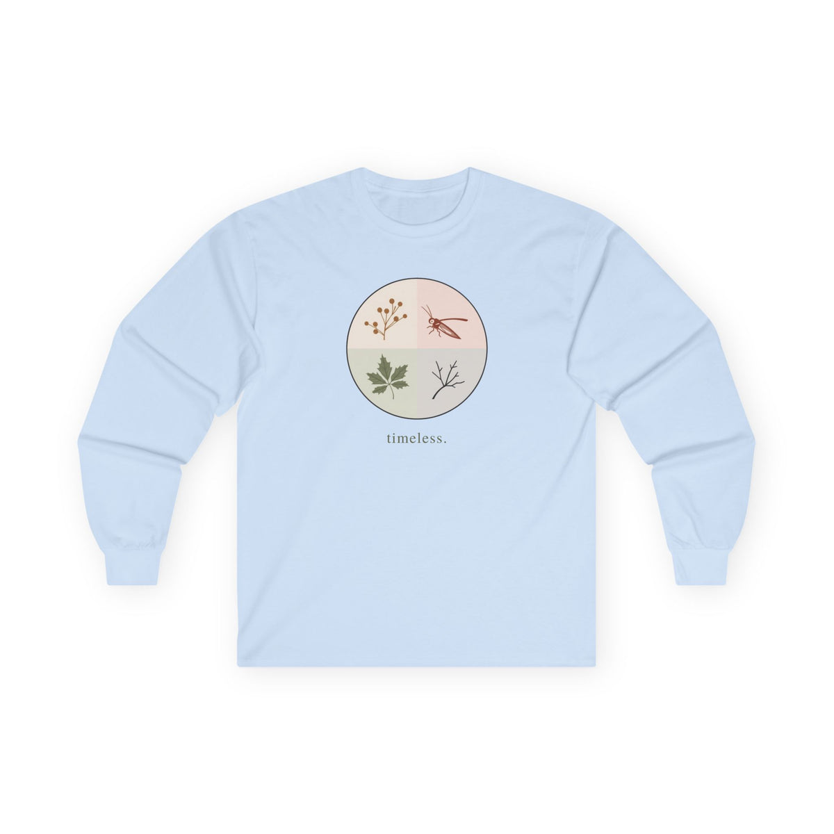 Light Blue | Timeless Long Sleeve Tee, front view