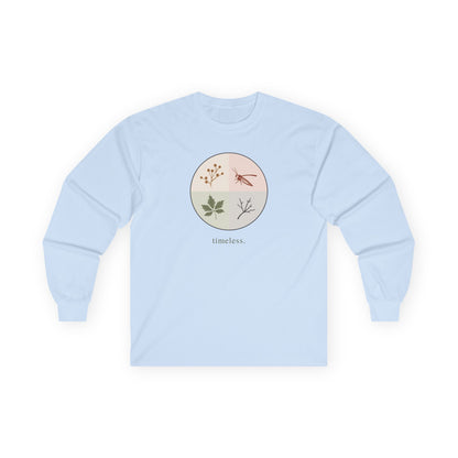 Light Blue | Timeless Long Sleeve Tee, front view