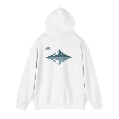 White | Still Hoodie, back view 2
