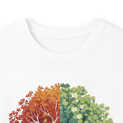 White | Still I Change Long Sleeve Tee, folded view
