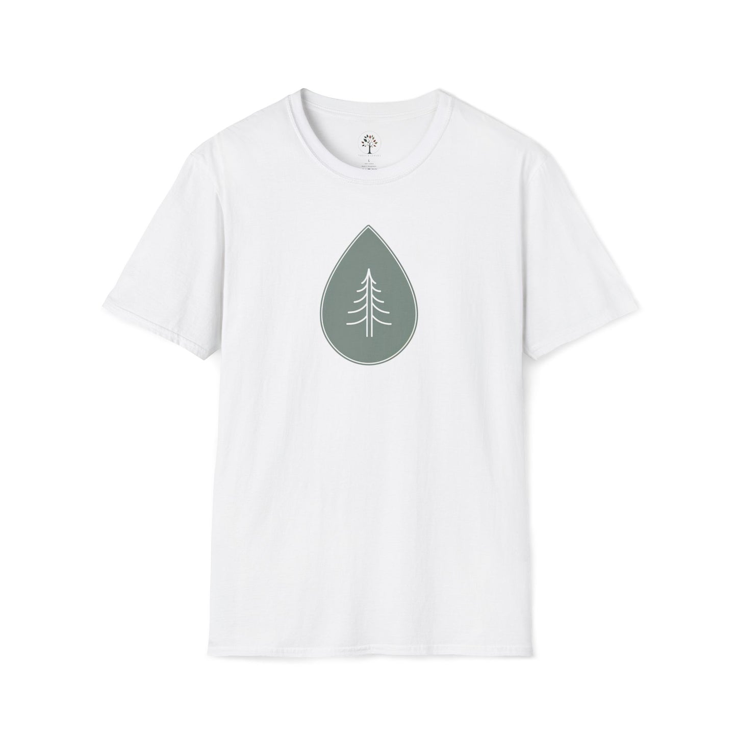 White | Calm Drop, front view
