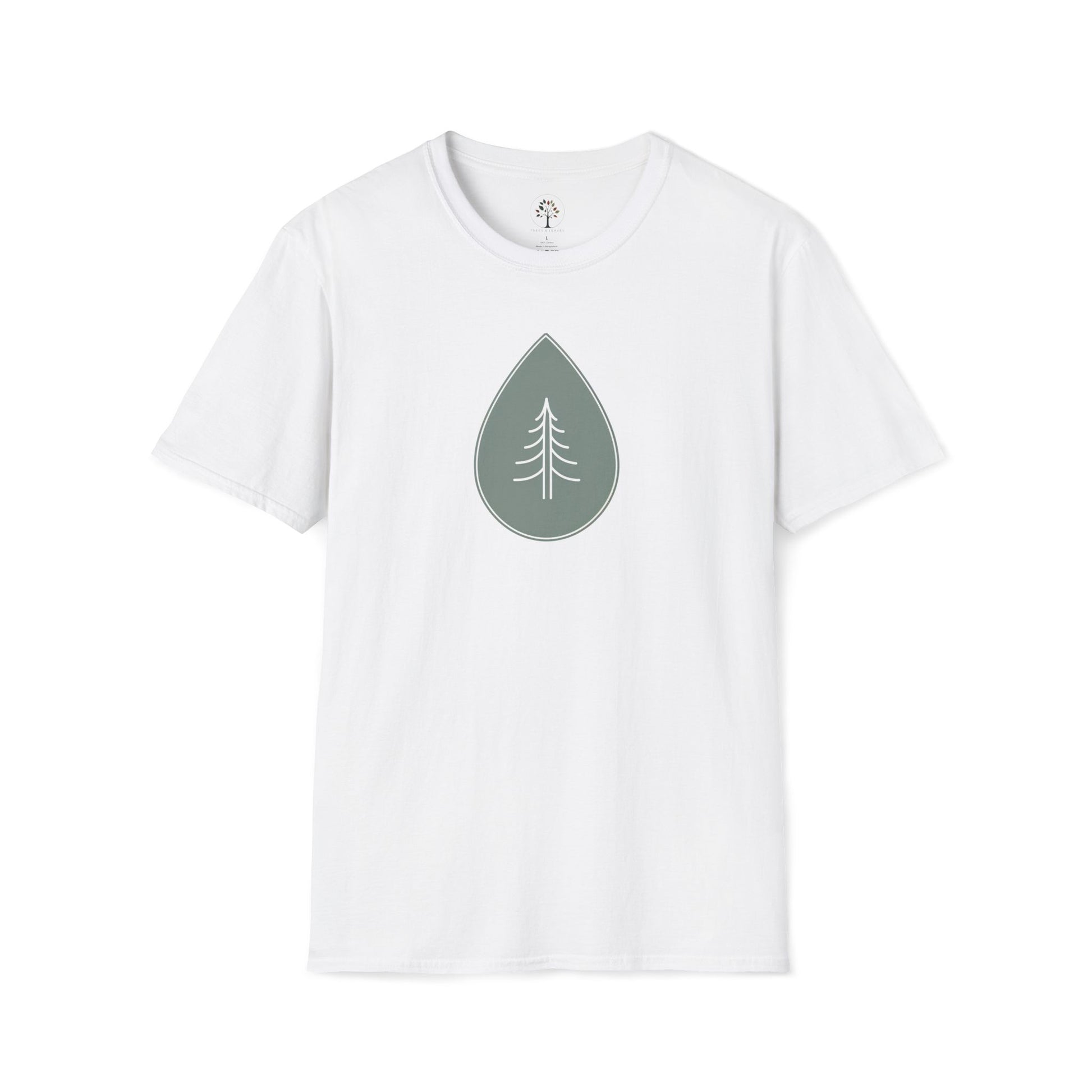 White | Calm Drop, front view