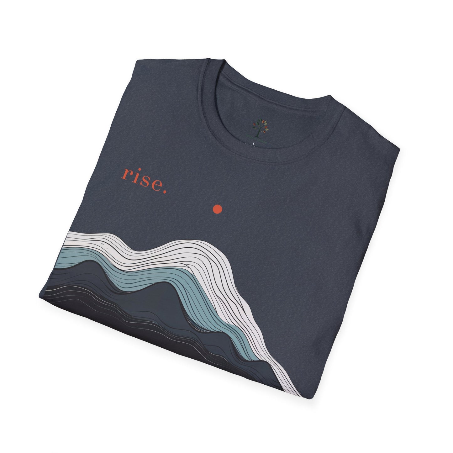 Heather Navy | Rise, folded view