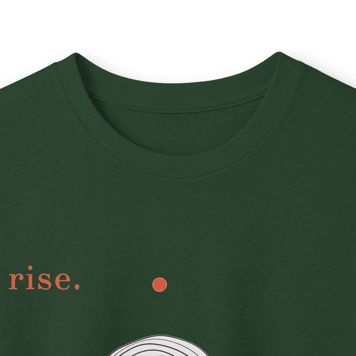 Forest Green | Rise Long Sleeve Tee, folded view