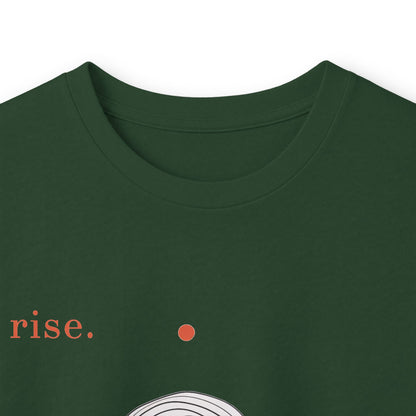 Forest Green | Rise Long Sleeve Tee, folded view