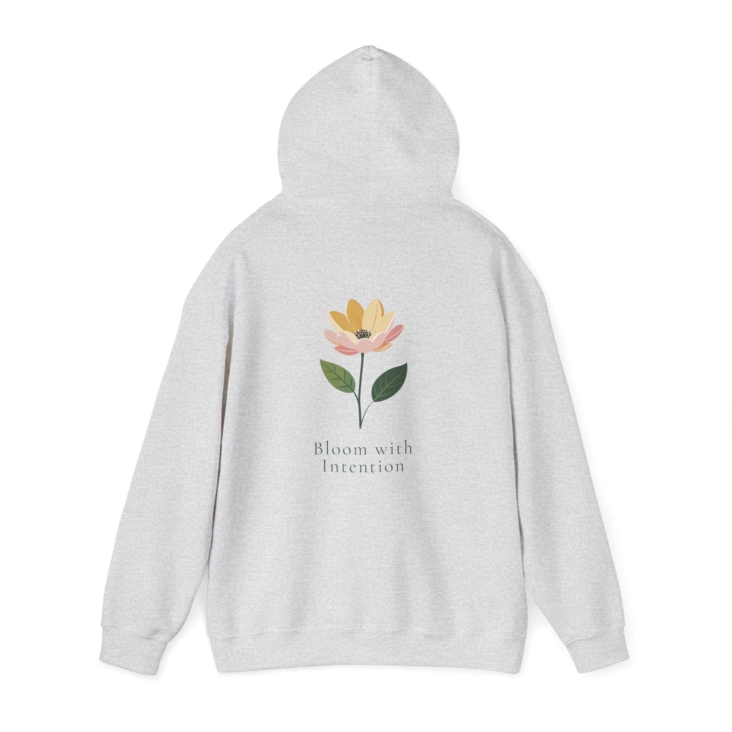 Ash | Bloom with intention Hoodie, back view 2