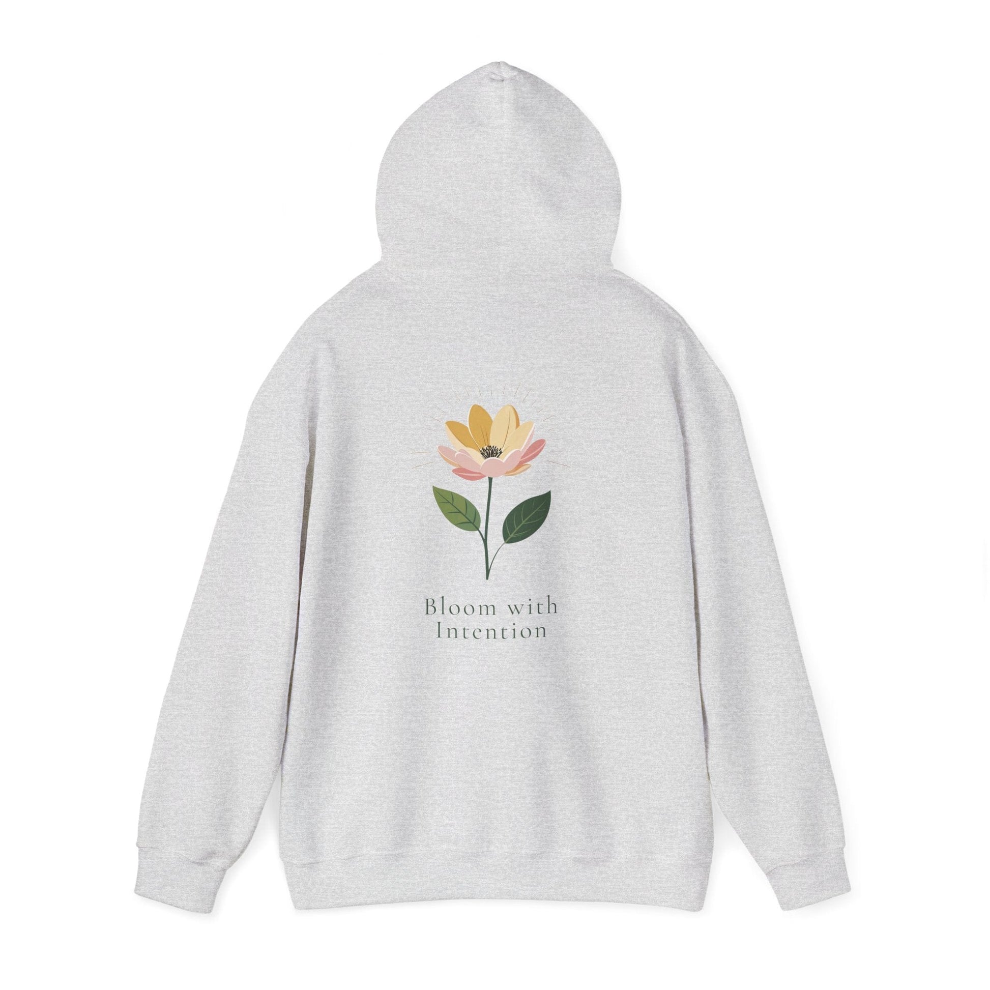 Ash | Bloom with intention Hoodie, back view 2
